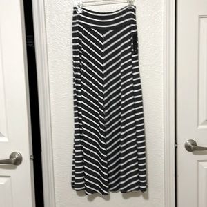 Grey and white, never worn maxi skirt